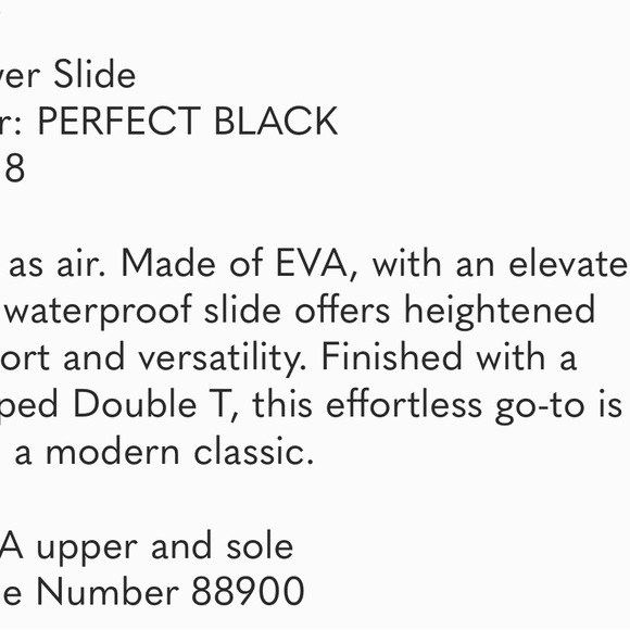NWT Tory Burch Black Slides Size 8 and 9 - Picture 11 of 11